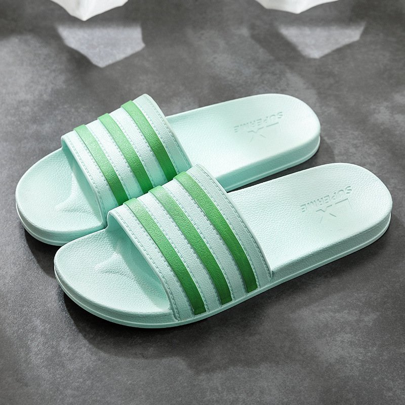 White Stripes Slippers For Women And Men Bathroom Slippers Home Shoes - Image 5