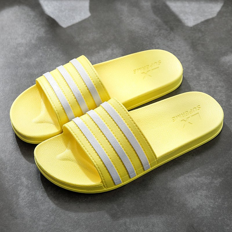 White Stripes Slippers For Women And Men Bathroom Slippers Home Shoes - Image 9