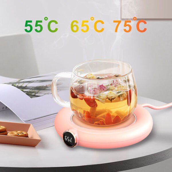 USB Coffee Mug Warmer with Adjustable Temperature - Image 2