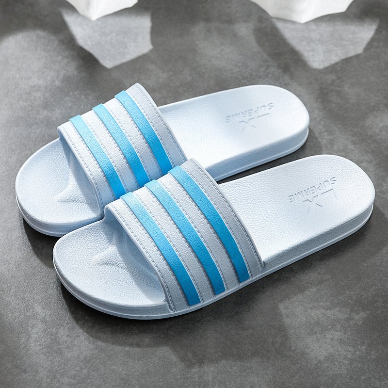 White Stripes Slippers For Women And Men Bathroom Slippers Home Shoes - Image 3