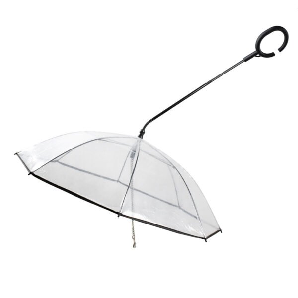 Hot Selling Transparent Pet Supplies Adjustable Pet C Type Umbrella - Image 4