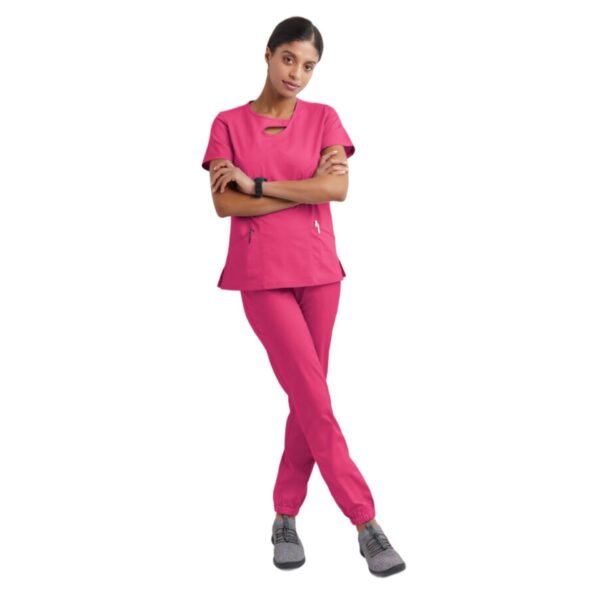 Short Sleeve Hollow Work Clothes Suit - Image 2