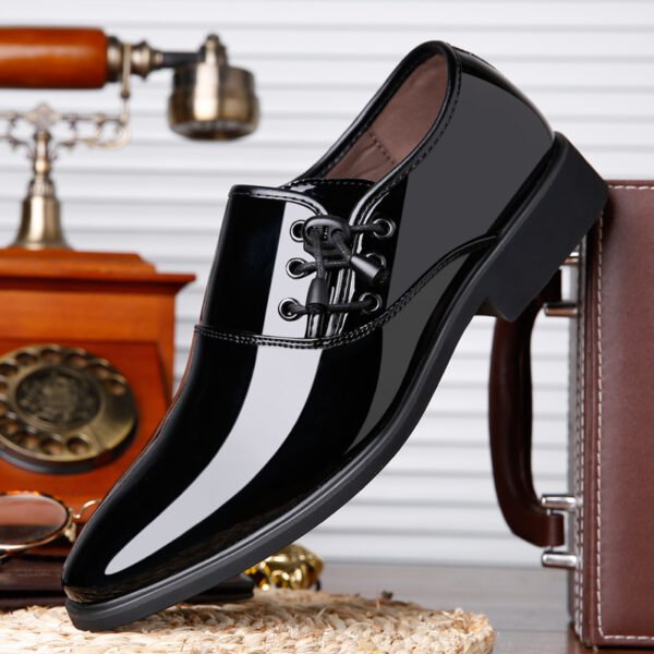 Lace-Up Leather Shoes Men Business Casual Shoes Men - Image 5