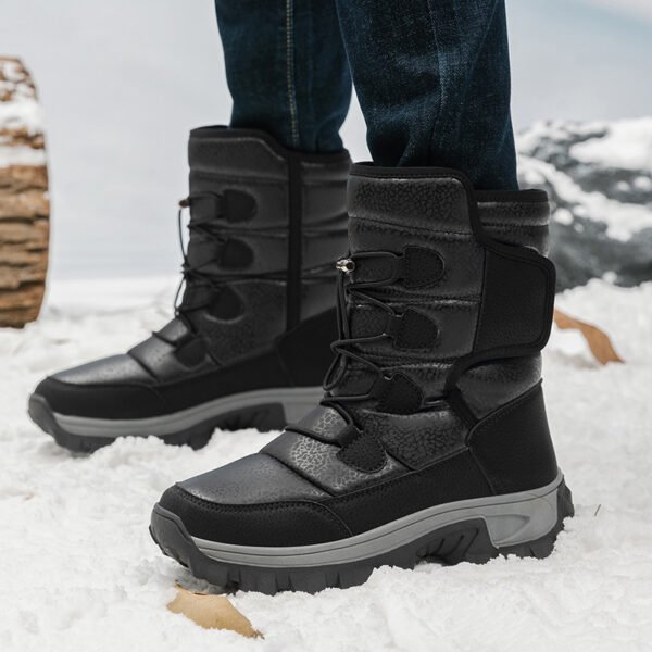 Men And Women Fleece-lined Warm Snow Boots - Image 2