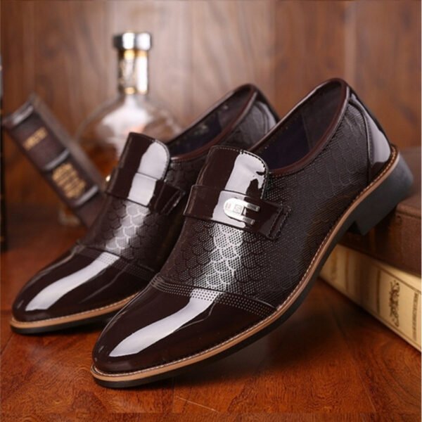 Black leather shoes - Image 7