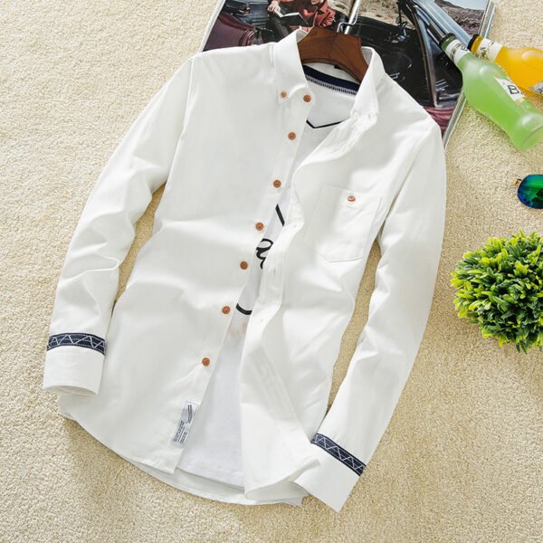 The men's shirt men's slim casual summer all-match Shirt Youth clothing Mens S inch color - Image 10