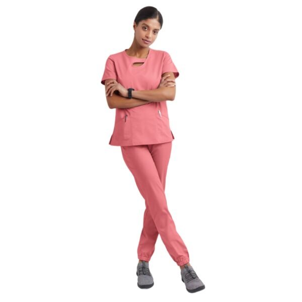 Short Sleeve Hollow Work Clothes Suit - Image 8