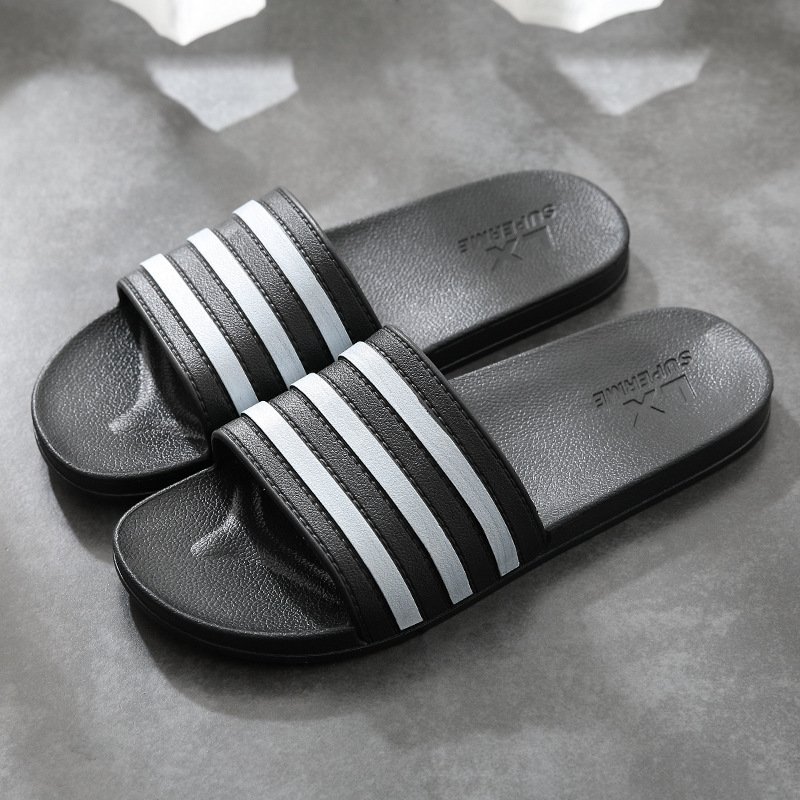 White Stripes Slippers For Women And Men Bathroom Slippers Home Shoes - Image 8