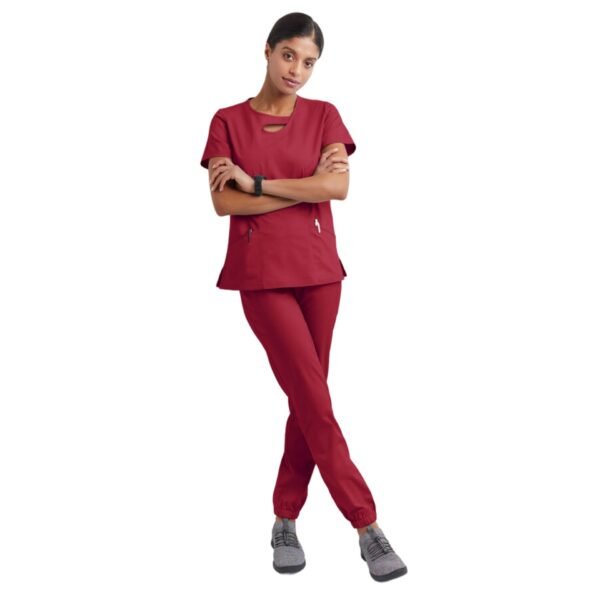 Short Sleeve Hollow Work Clothes Suit - Image 5