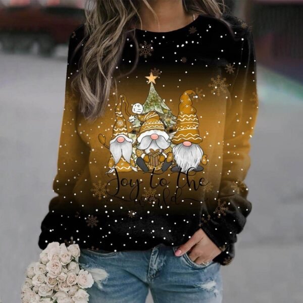 Christmas Theme 3D Printing Loose Hoodie - Image 5