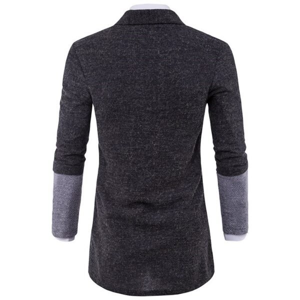 Cardigan Sweater Mens Casual Coat Knitwear Coat Men Clothing - Image 5