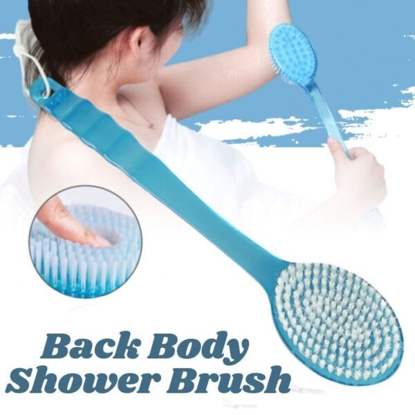 Back Body Shower BrushLong Handle Exfoliating Skin Spa Bath Soft Scrubber Clean - Image 7