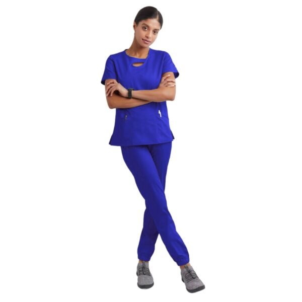 Short Sleeve Hollow Work Clothes Suit - Image 6