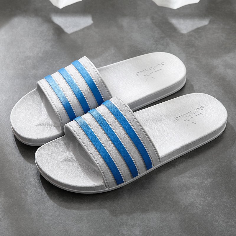 White Stripes Slippers For Women And Men Bathroom Slippers Home Shoes - Image 4