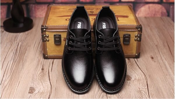 The new shoes shoes fall men's business casual shoes men shoes shoes round British Dad - Image 10