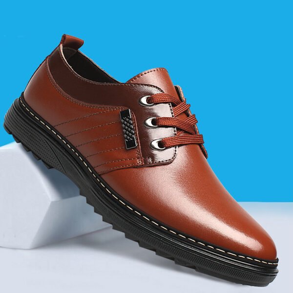 The new shoes shoes fall men's business casual shoes men shoes shoes round British Dad - Image 7