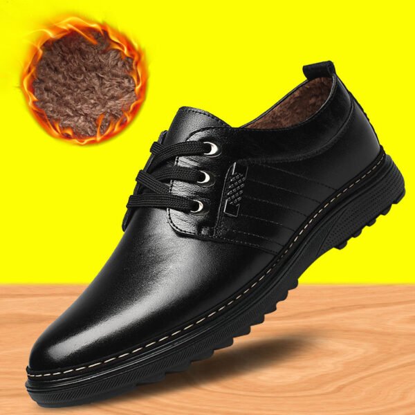 The new shoes shoes fall men's business casual shoes men shoes shoes round British Dad - Image 9