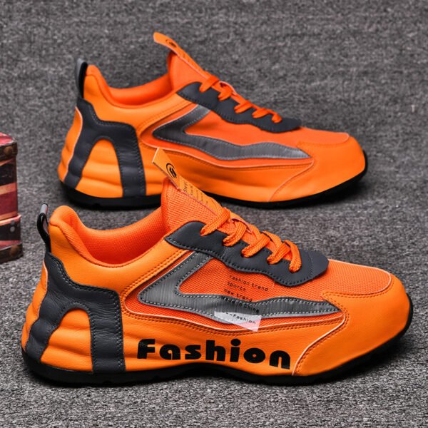 Summer New Sports Shoes Men's Breathable Mesh Shoes Casual Shoes Bag Bottom Men's Shoes Dad Shoes - Image 3