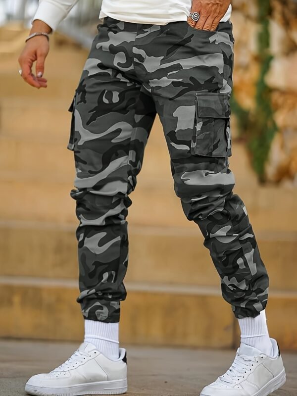 Multi-pocket Camouflage Ankle-tied Men's Overalls Fashion Sports Casual Pants Spring And Autumn - Image 6