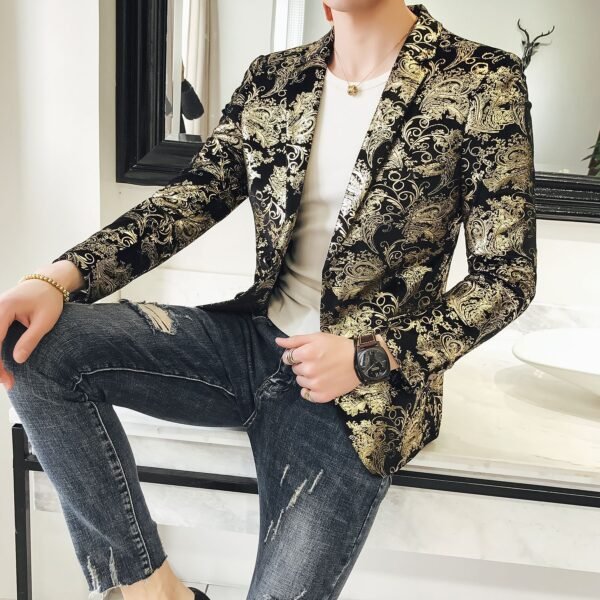 Men's British Fashion Individual Casual Suit - Image 9