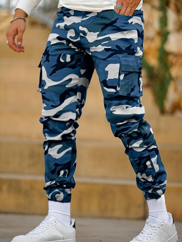 Multi-pocket Camouflage Ankle-tied Men's Overalls Fashion Sports Casual Pants Spring And Autumn - Image 8