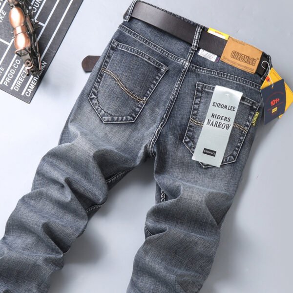 Straight Slim Stretch Business Casual Korean Style Youth Trousers - Image 2