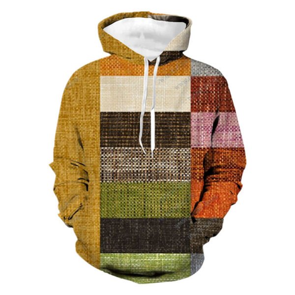 Stitching Pattern 3D Digital Printing Sweater Spring And Autumn Men's Hoodie - Image 10