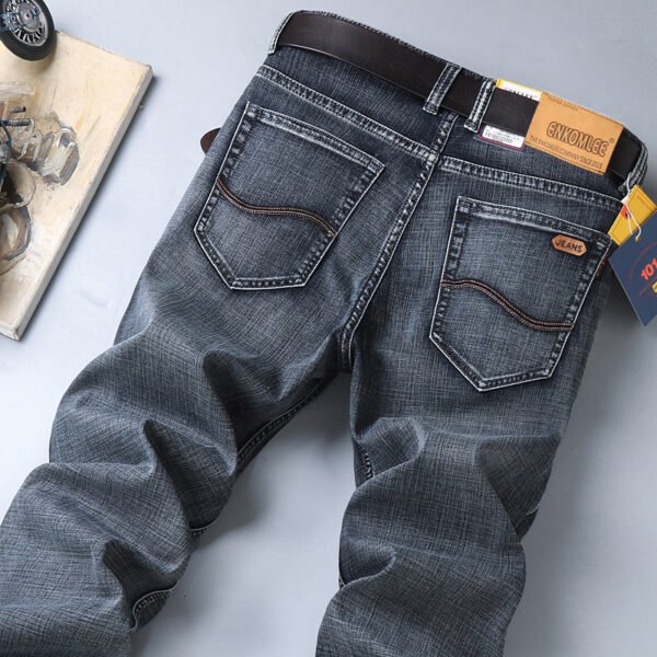 Straight Slim Stretch Business Casual Korean Style Youth Trousers - Image 4